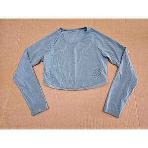 Gymshark x Whitney Simmons Crop Top Women Green Long Sleeve Activewear XL